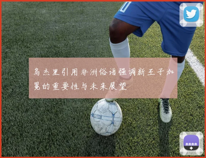 乌杰里引用非洲俗语强调新王子加冕的重要性与未来展望